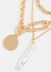 Madewell Freshwater Pearl Drop Necklace Set