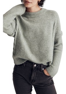 Madewell Havener Cable Pullover Sweater in Frosted Sage at Nordstrom