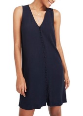 Madewell Heather Button Front Dress in Deep Indigo at Nordstrom