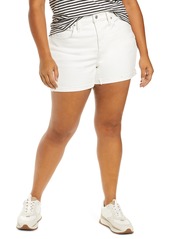 Madewell High Rise Denim Shorts (Tile White) (Plus SIze)