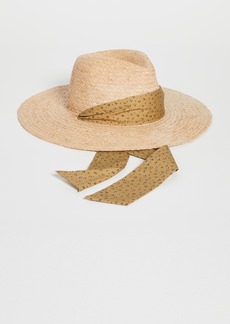 Madewell Leopard Trim Straw Hat