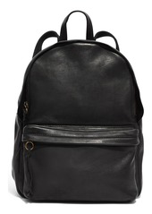 Madewell Lorimer Leather Backpack in True Black at Nordstrom