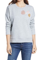 Madewell Mainstay Ikebana Fiore Embroidered Sweatshirt