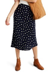 Madewell Midi Slip Skirt in Daisy Dots