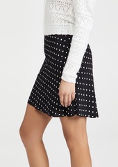 Madewell Mini Slip Skirt in Polka Dot