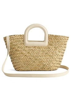 Madewell Mini Woven Seagrass Crossbody Basket Bag