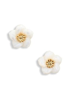 Madewell Mother-of-Pearl Flower Stud Earrings