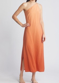 Madewell One-Shoulder Midi Slip Dress