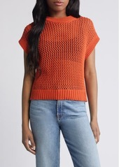 Madewell Open Stitch Short Sleeve Sweater