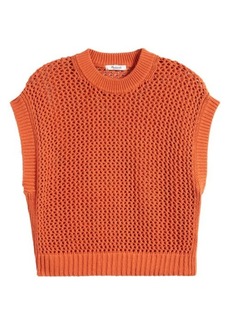 Madewell Open Stitch Short Sleeve Sweater