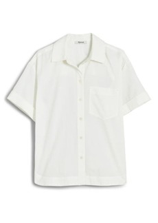 Madewell Oversize Boxy Short Sleeve Seersucker Button-Up Shirt