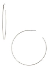 Madewell Oversized Hoop Earrings in Light Silver Ox at Nordstrom