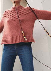 Madewell Placed Bobble Mock Neck Sweater
