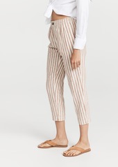 Madewell Linen-Cotton Track Trousers in Stripe