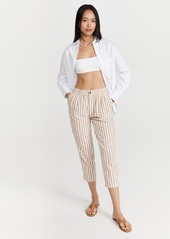 Madewell Linen-Cotton Track Trousers in Stripe