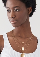 Madewell Recycled Brass Makers Layer Necklace Set