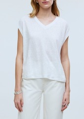 Madewell Relaxed Linen Blend V-Neck T-Shirt