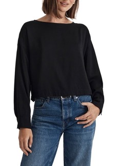 Madewell Relaxed Tulip Back Crop Top