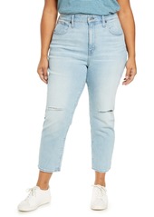 Madewell Ripped High Waist Slimboy Jeans (Duma) (Plus Size)
