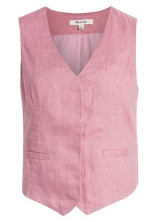 Madewell Single Breasted Linen Vest