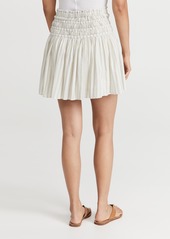 Madewell Smocked Miniskirt