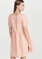 Madewell Linen-Blend Allie Mini Dress