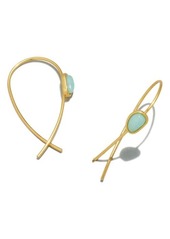 Madewell Stone Collection Amazonite Threader Earrings