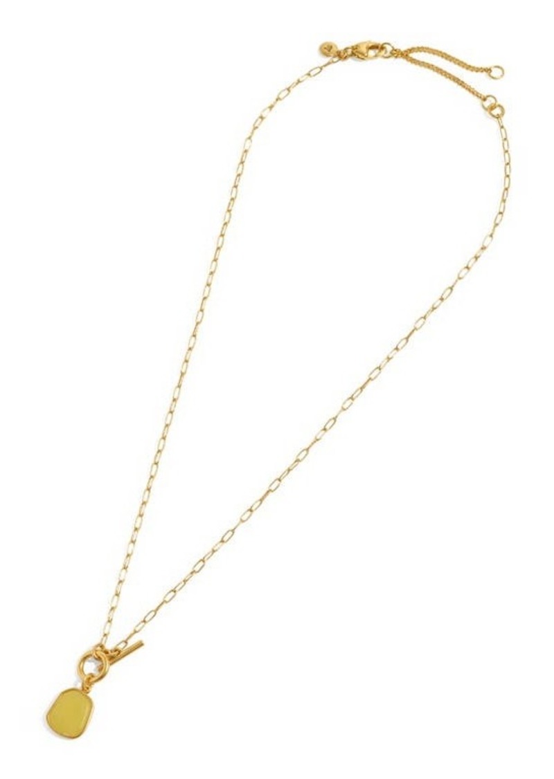 Madewell Stone Collection Paperclip Pendant Necklace