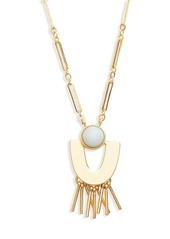 Madewell Stone Pendant Necklace in Amazonite at Nordstrom