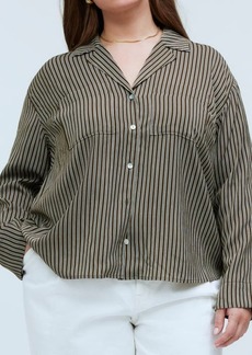 Madewell Stripe Resort Long Sleeve Seersucker Button-Up Shirt