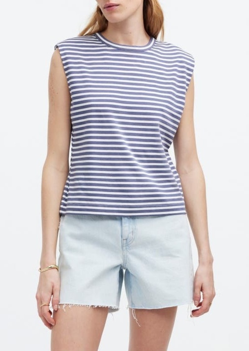Madewell Stripe Structured Muscle Tee