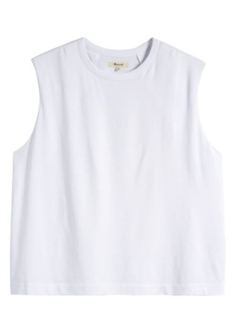 Madewell Structured Shoulder Pad Muscle Tee
