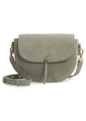 Madewell The Elsewhere Tie Suede Saddle Bag