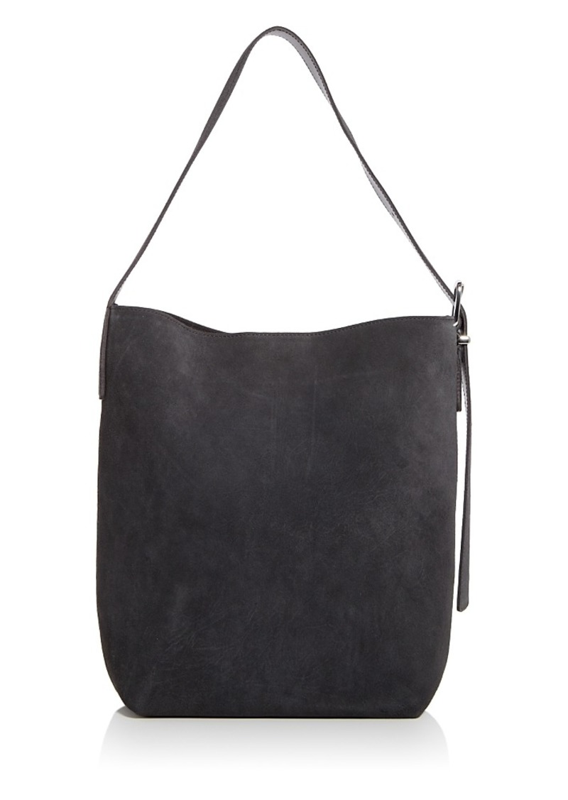 Madewell The Essential Bucket Tote in Suede