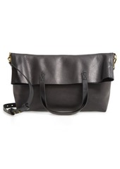 Madewell The Foldover Transport Tote in True Black at Nordstrom