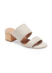 Madewell The Kiera Woven Mule Sandal in Pale Oyster at Nordstrom
