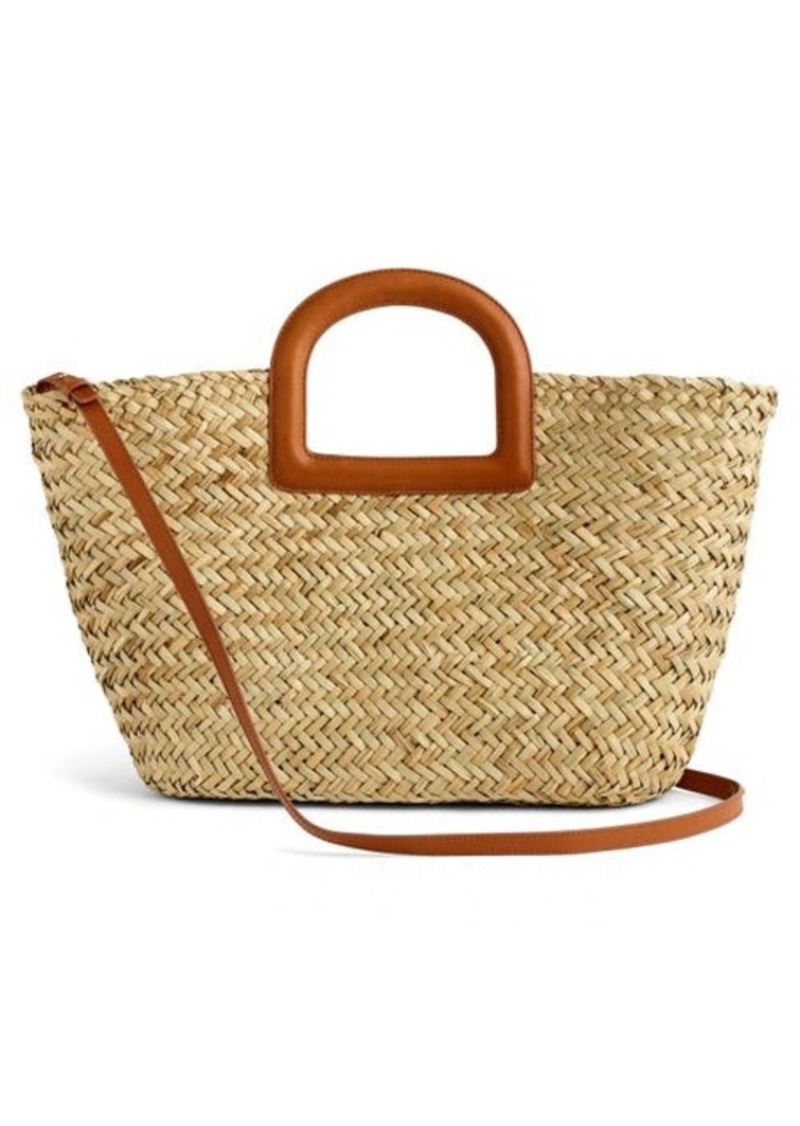 Madewell The Large Handwoven Straw Crossbody Basket Tote
