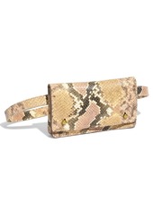Madewell The Leather Belt Bag: Snake Embossed Edition