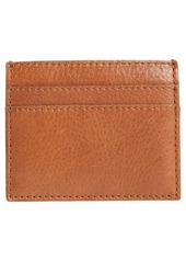 Madewell The Leather Card Case in English Saddle at Nordstrom