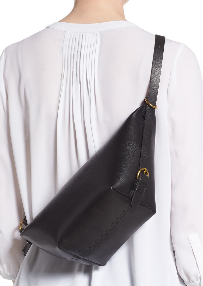 the leather sling bag