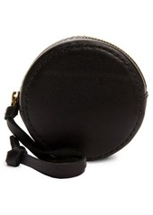 Madewell The Mini Leather Circle Pouch in True Black at Nordstrom