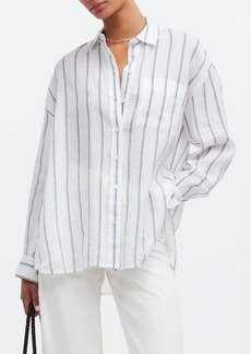 Madewell The Oversized Stripe Button-Up Shirt