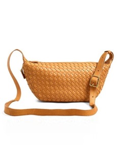 Madewell The Sling Woven Leather Crossbody Bag
