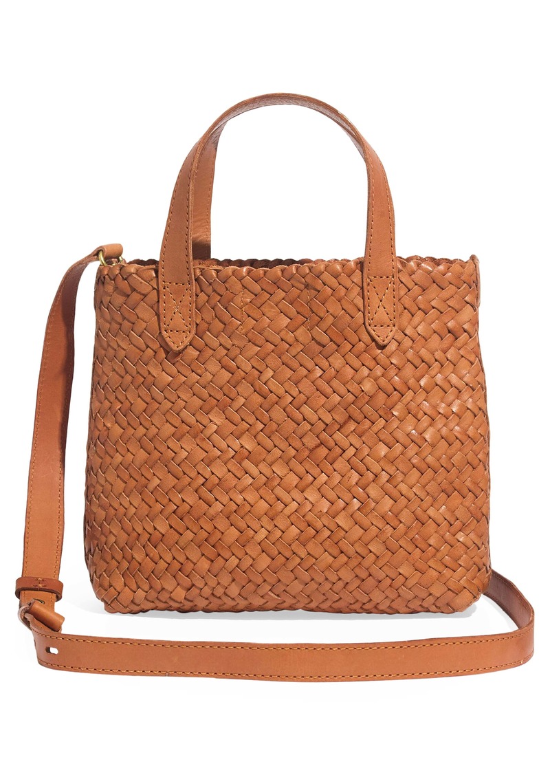 Madewell The Small Transport Crossbody: Woven Leather Edition