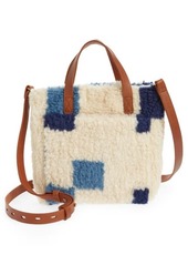 Madewell The Small Transport Resourced High Pile Fleece Crossbody in Distant Ocean Multi at Nordstrom