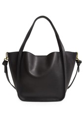 Madewell The Sydney Leather Tote in True Black at Nordstrom