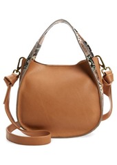 Madewell The Sydney Snake Embossed Leather Crossbody Bag in Muted Shell Multi at Nordstrom
