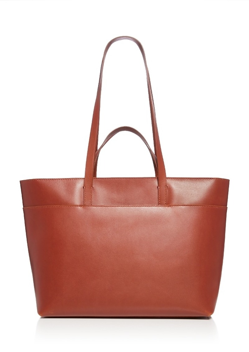 Madewell The Zip-Top Essential Tote in Leather