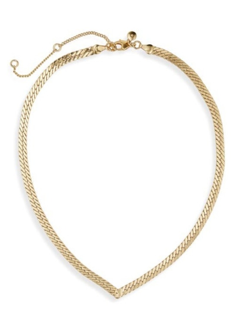 Madewell V Herringbone Chain Necklace