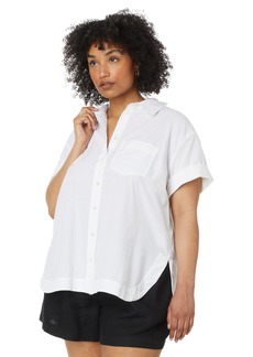 Madewell Women's Plus Oversized Boxy Short Sleeve Shirt